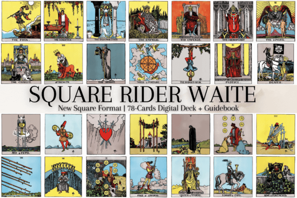 Download Square Rider Waite Tarot Deck | 78 Cards - Rider Collection